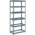 Global Equipment Extra Heavy Duty Shelving 36"W x 18"D x 60"H With 6 Shelves, No Deck, Gray 716932